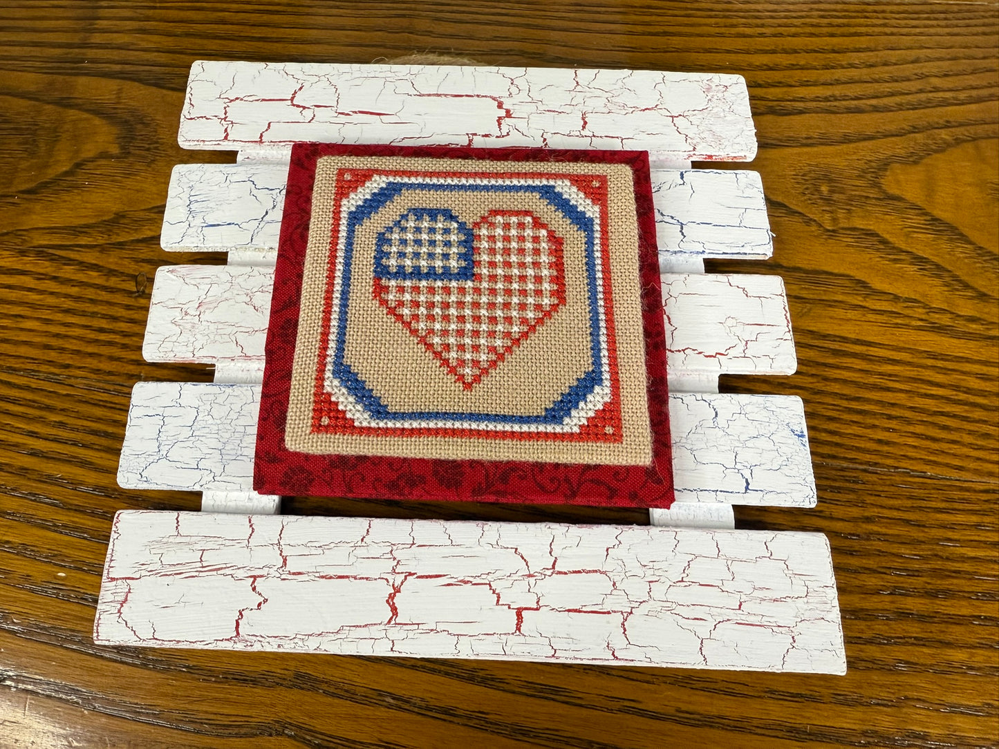 Little Patriotic Quaker Cross Stitch Pattern- PDF Download