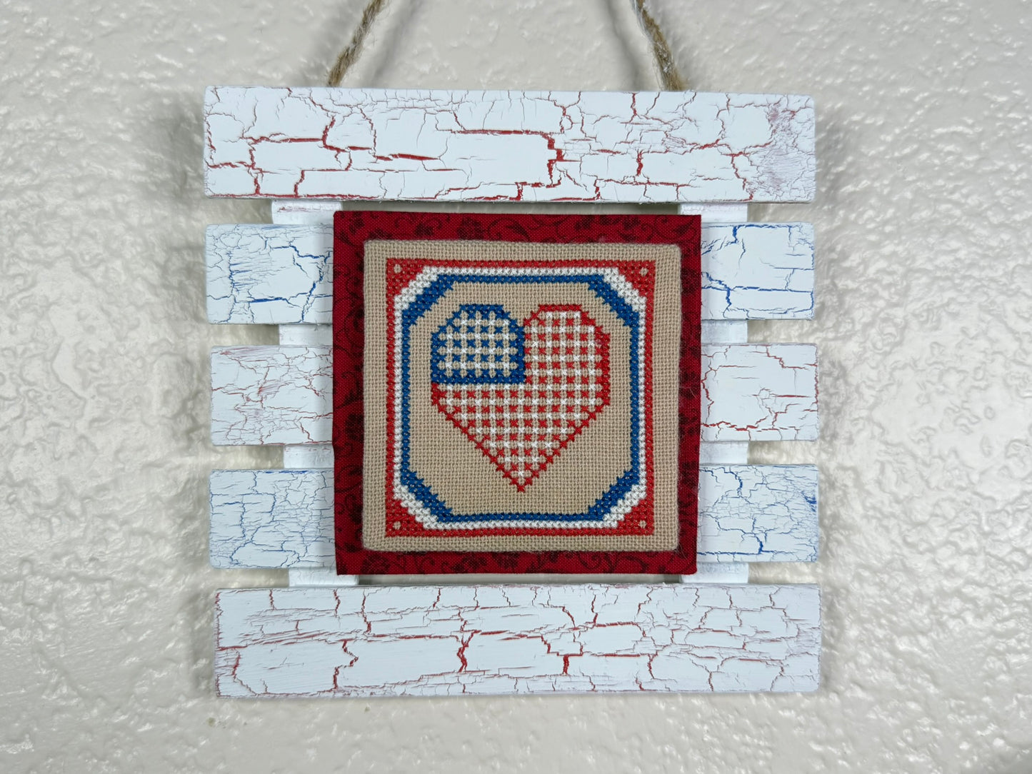 Little Patriotic Quaker Cross Stitch Pattern- PDF Download