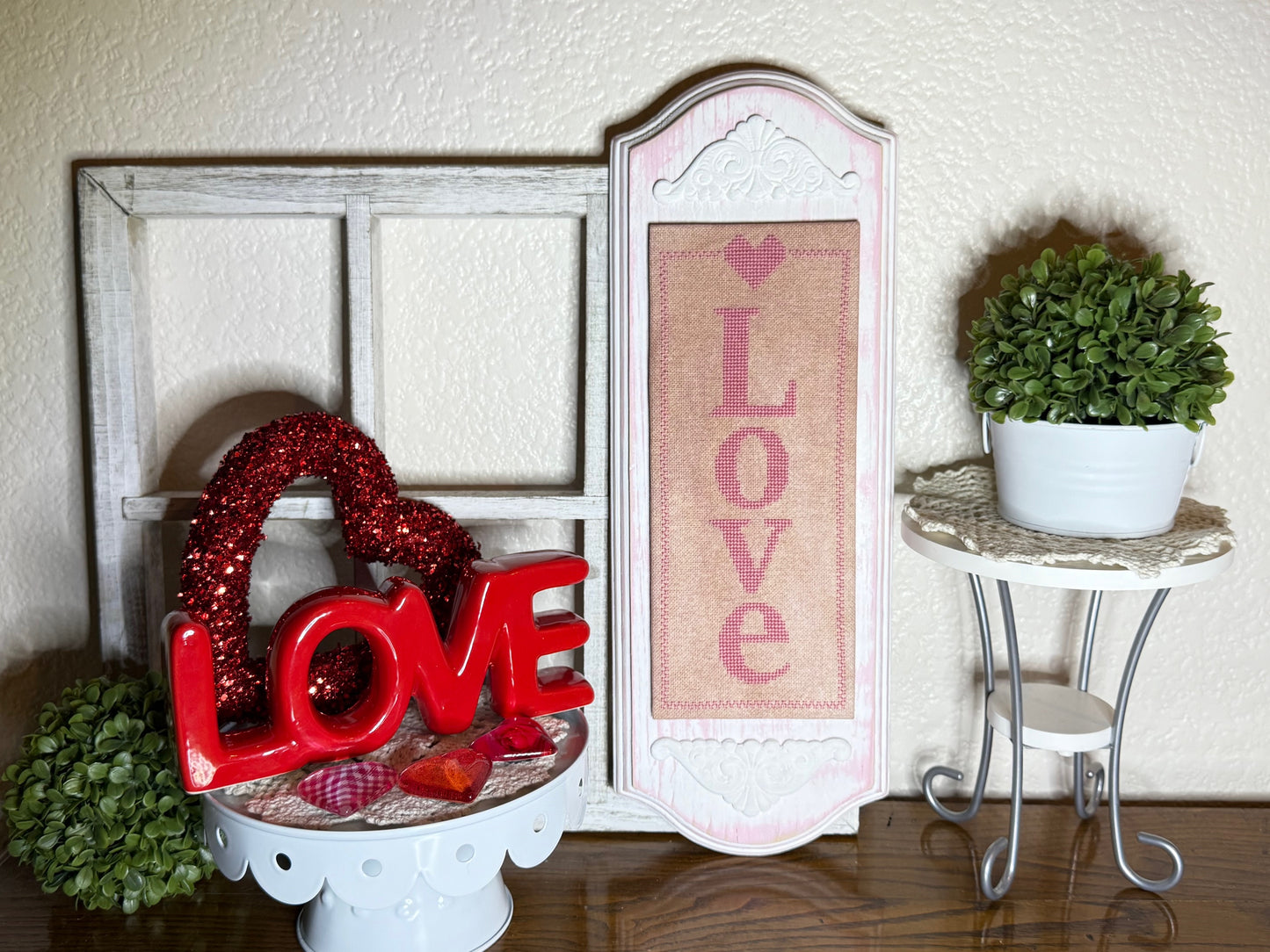 Love-Vertical Cross Stitch - PDF Download