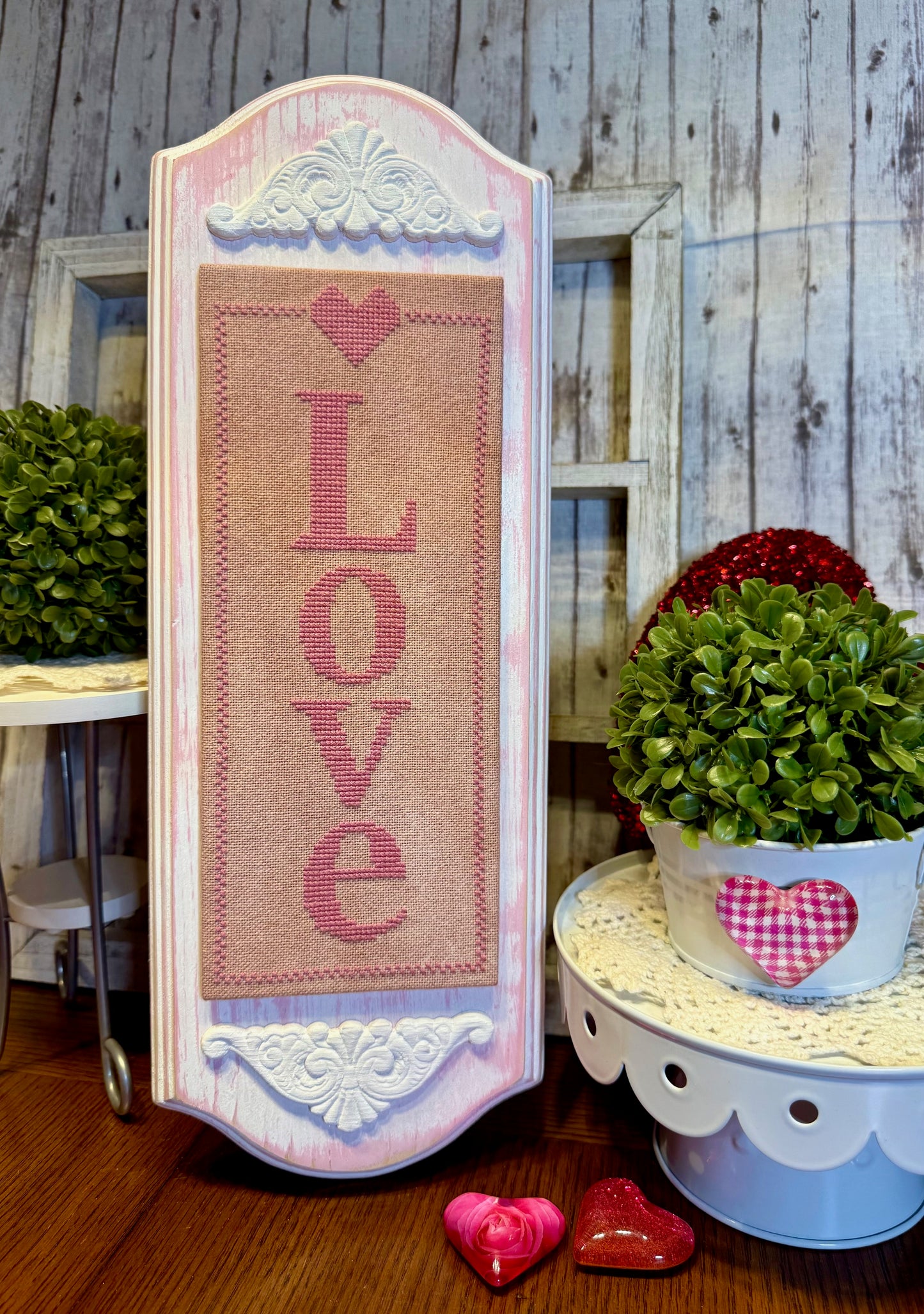Love-Vertical Cross Stitch - PDF Download