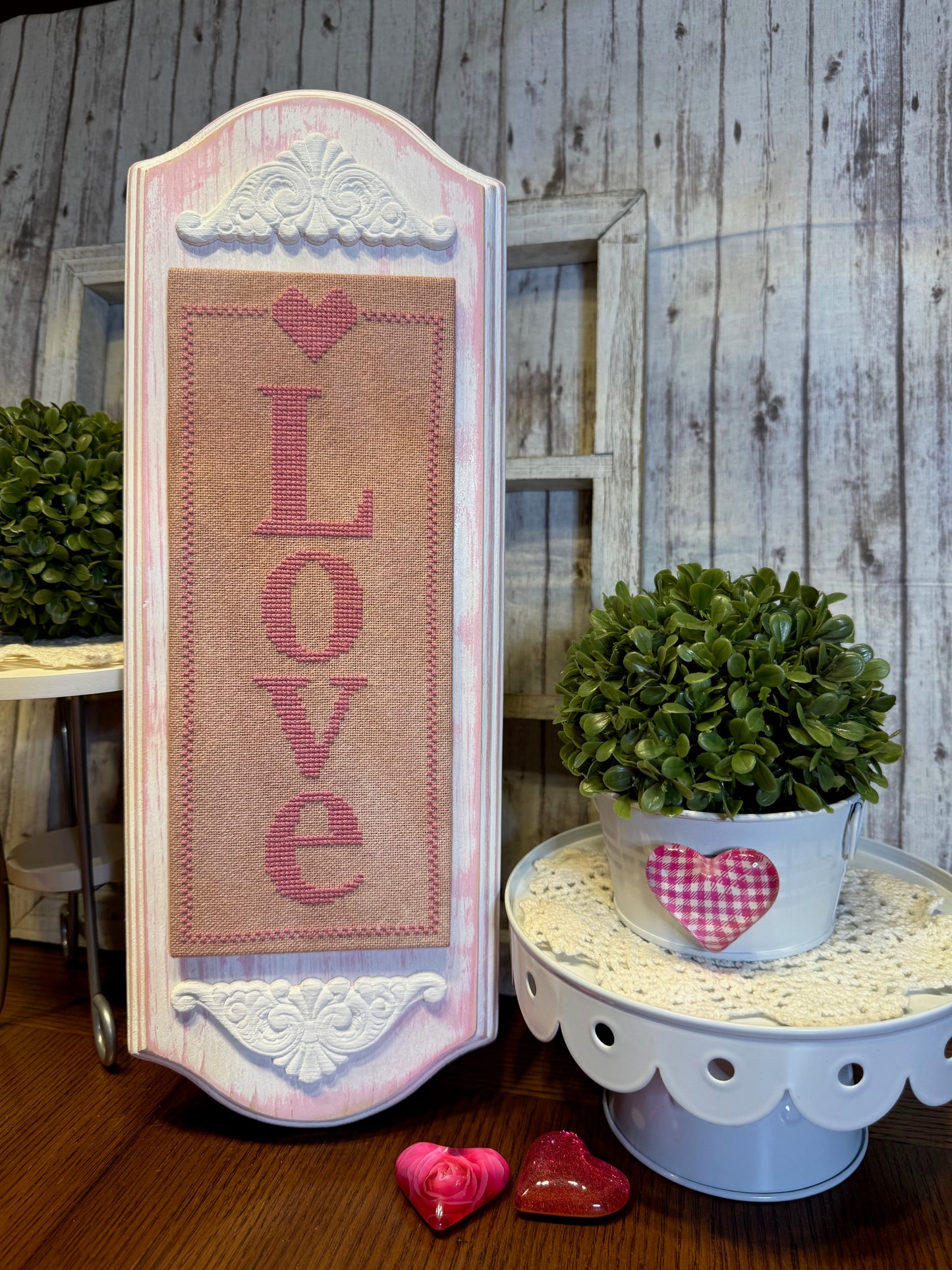 Love-Vertical Cross Stitch - PDF Download
