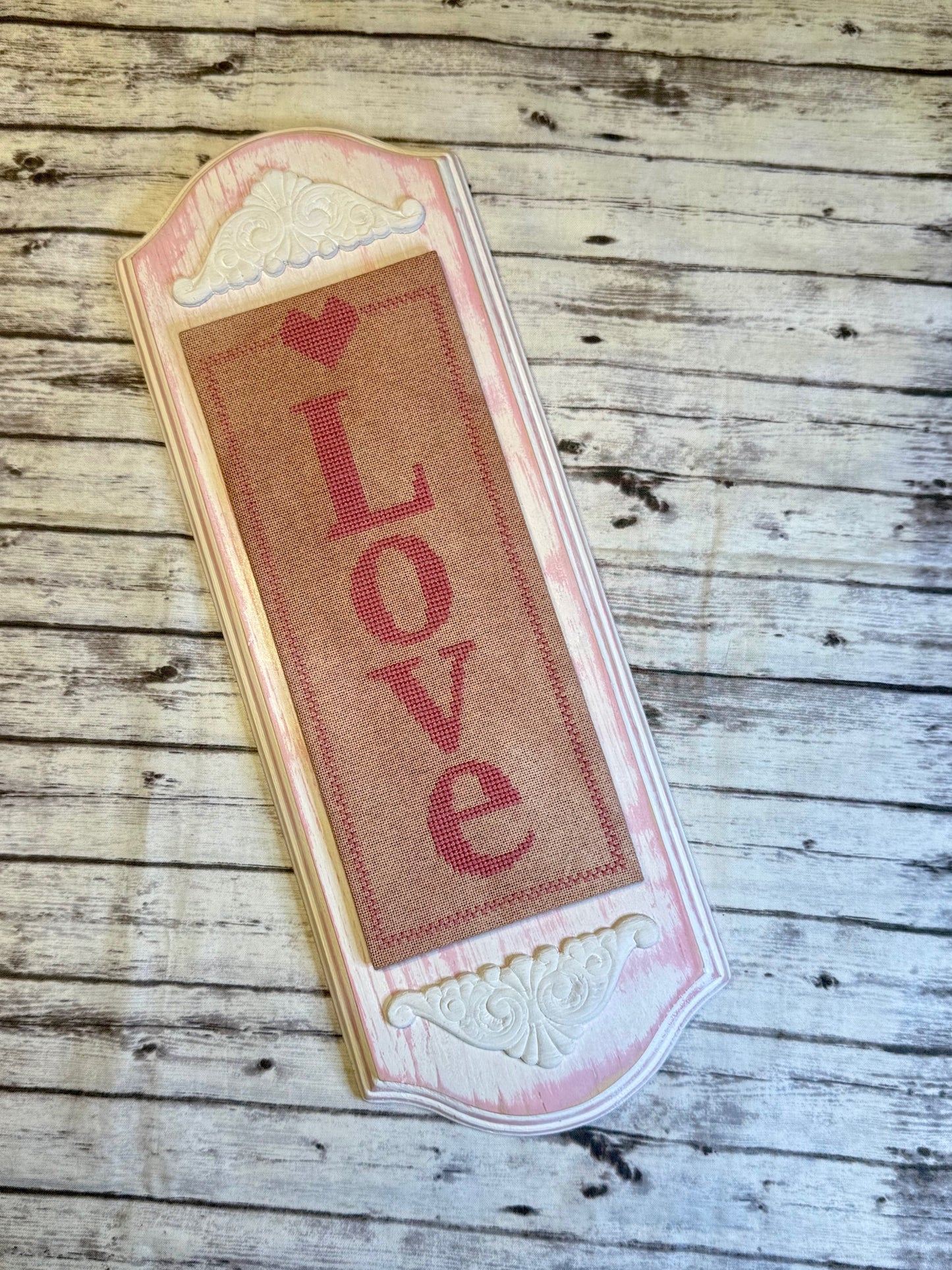 Love-Vertical Cross Stitch - PDF Download
